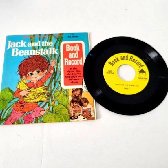 Peter Pan Records Jack and the Beanstalk Book & Record 45 RPM 1971 Vintage - Picture 1 of 3